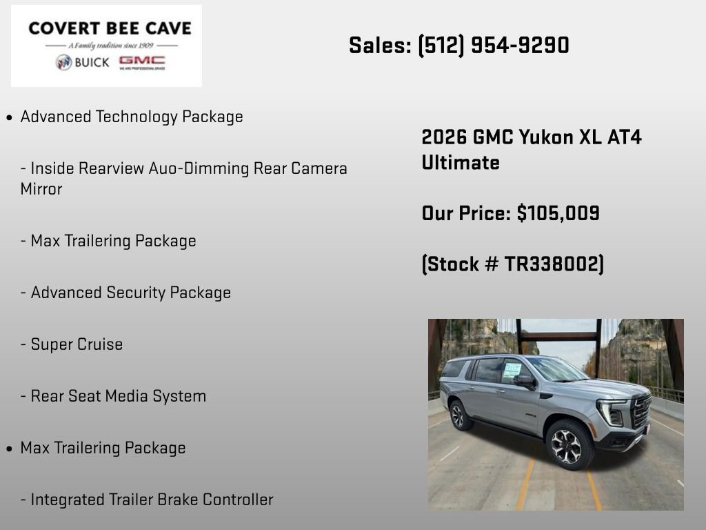New 2026 GMC Yukon XL AT4 Ultimate AWD/4WD image 30
