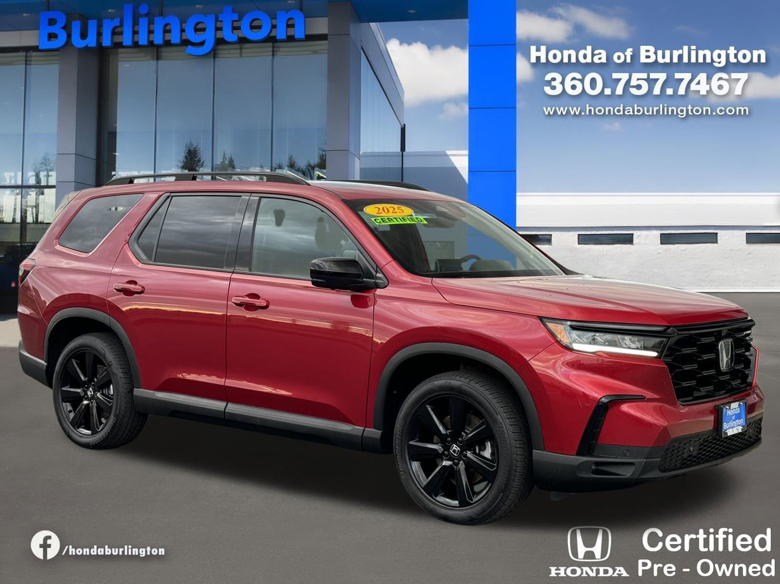 Certified 2025 Honda Pilot Black Edition image 10