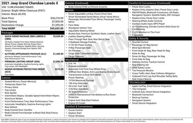 Used 2021 Jeep Grand Cherokee Laredo X image 15