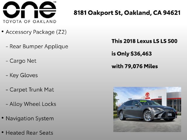 Used 2018 Lexus LS 500 w/ Interior Upgrade Package RWD image 11