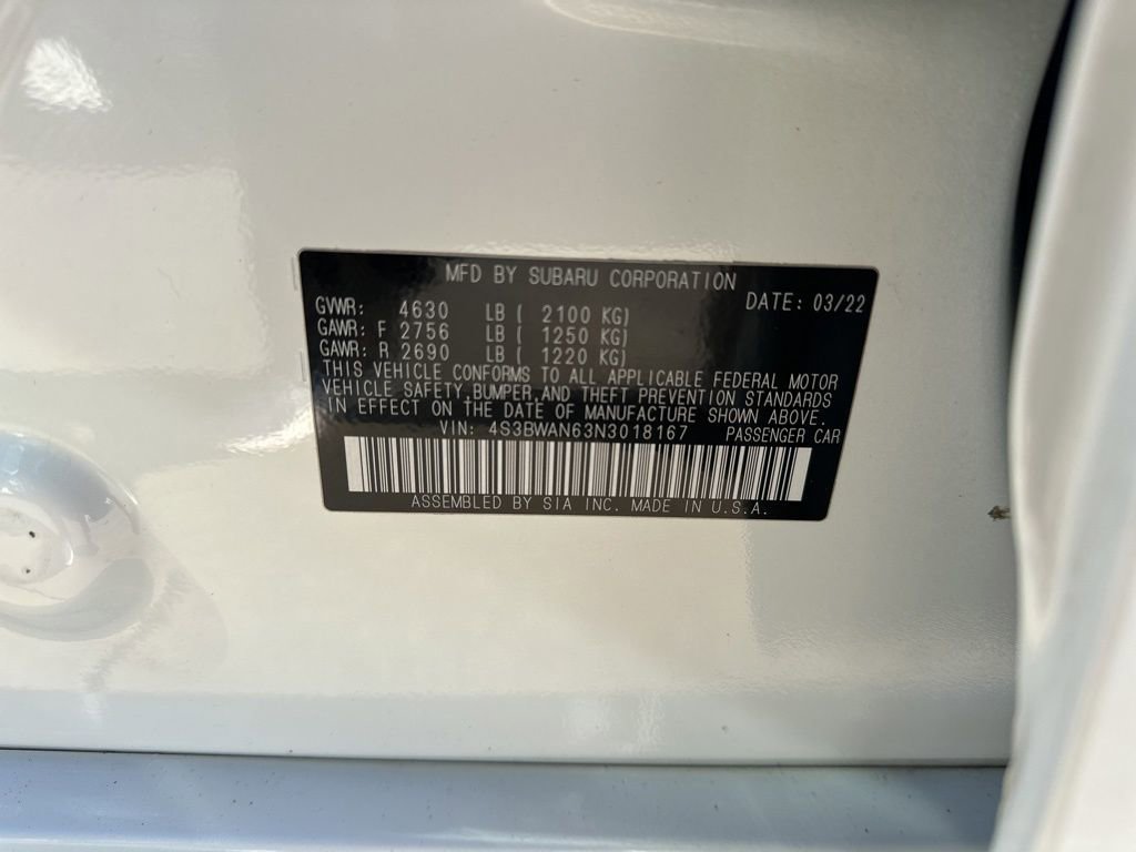 Used 2022 Subaru Legacy Limited image 37