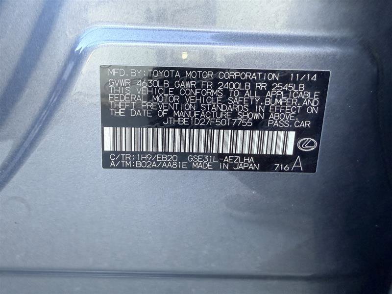 Used 2015 Lexus IS 350 w/ F-Sport Package RWD image 39