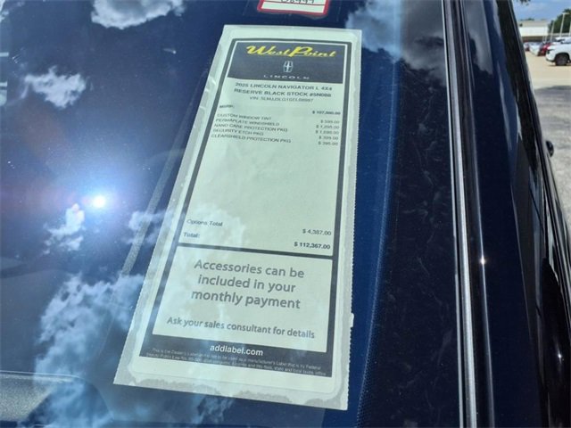 New 2025 Lincoln Navigator L Reserve w/ Jet Appearance Package image 5