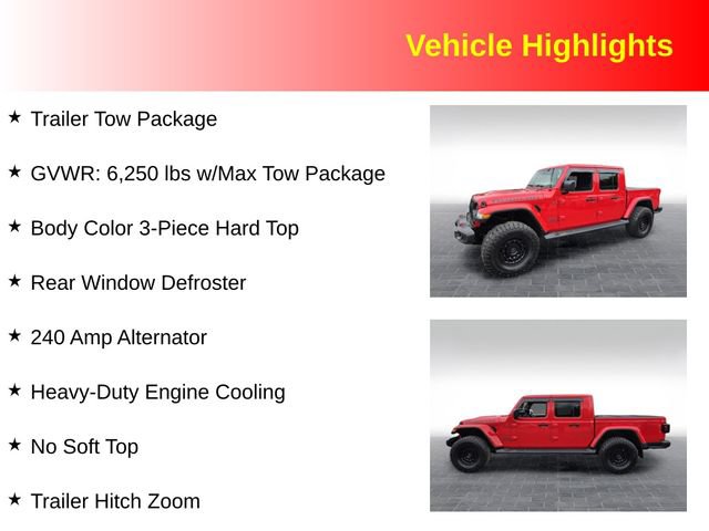 Used 2021 Jeep Gladiator Rubicon w/ Trailer Tow Package AWD/4WD image 3