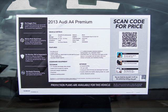 Used 2013 Audi A4 2.0T Premium AWD/4WD image 28