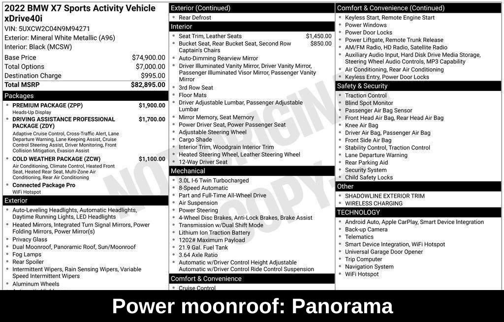 Used 2022 BMW X7 xDrive40i w/ Premium Package image 18