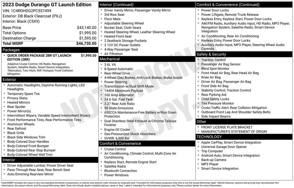 Certified 2023 Dodge Durango GT image 37