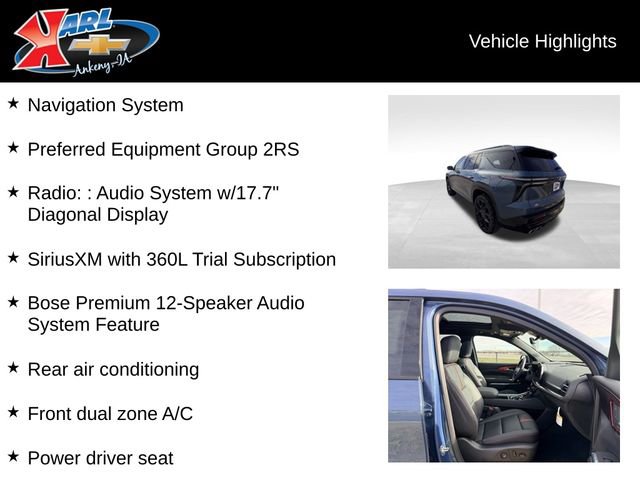 Certified 2025 Chevrolet Traverse RS image 2