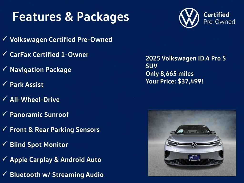 Used 2025 Volkswagen ID.4 Pro S AWD/4WD image 5