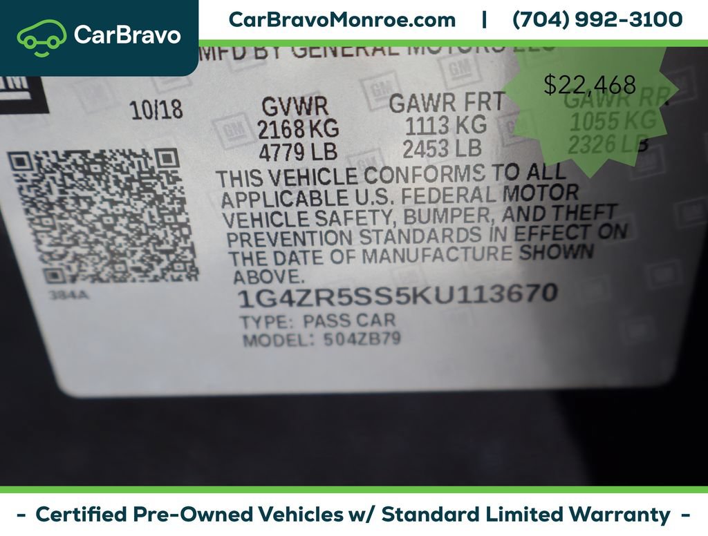 Certified 2019 Buick LaCrosse Essence w/ Sun and Shade Package AWD/4WD image 45