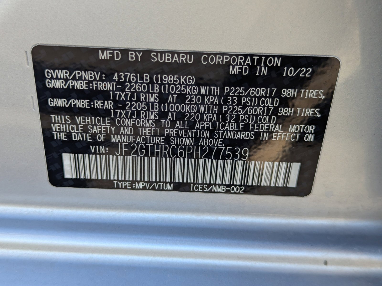 Certified 2023 Subaru Crosstrek 2.5i Sport image 30