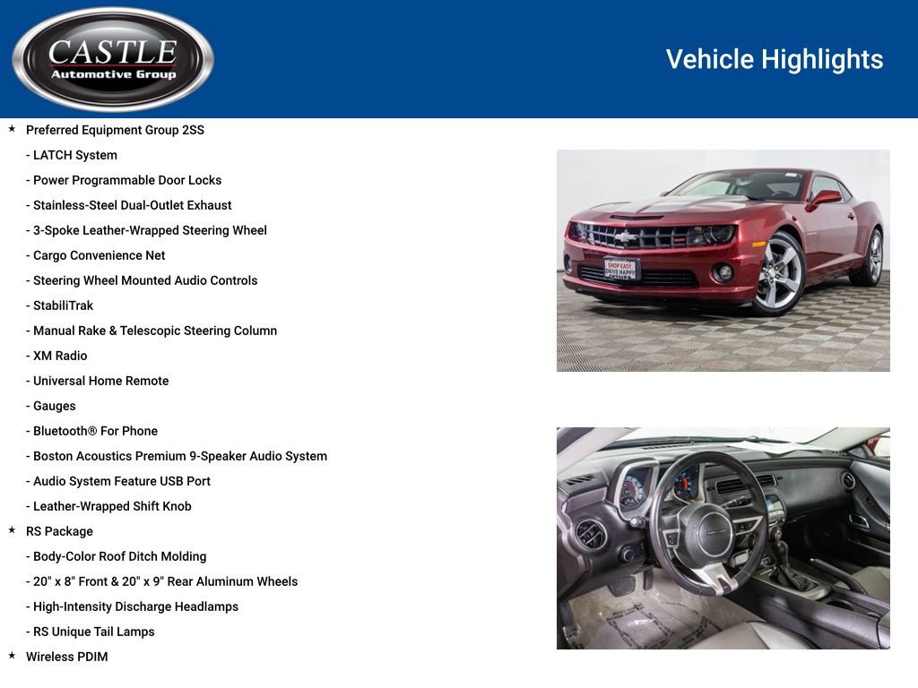 Used 2010 Chevrolet Camaro SS w/ RS Package image 8