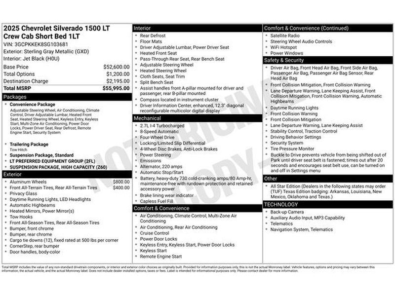 Used 2025 Chevrolet Silverado 1500 LT image 65