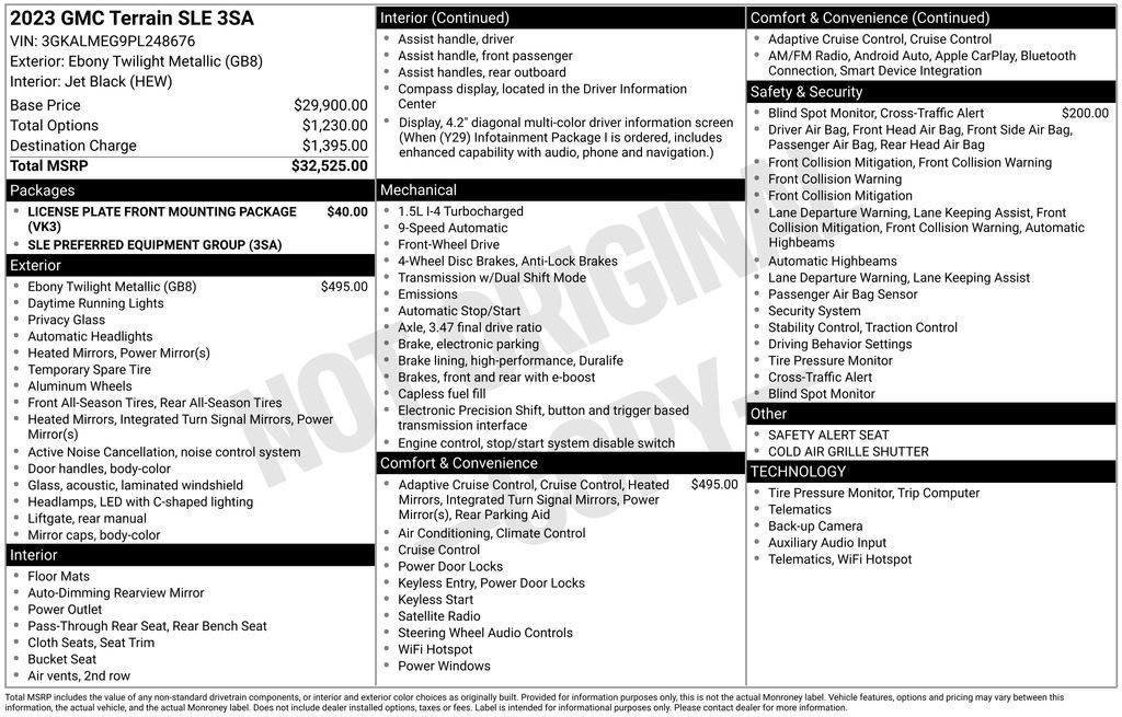 Certified 2023 GMC Terrain SLE image 11