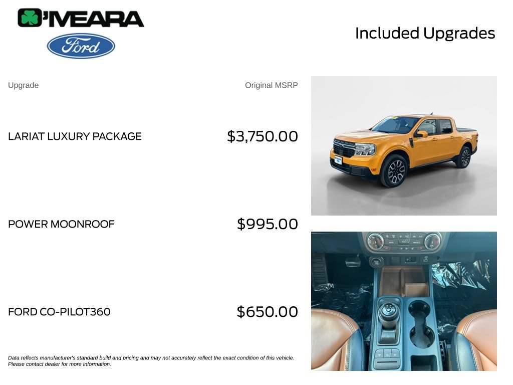 Used 2022 Ford Maverick Lariat w/ Lariat Luxury Package FWD image 4