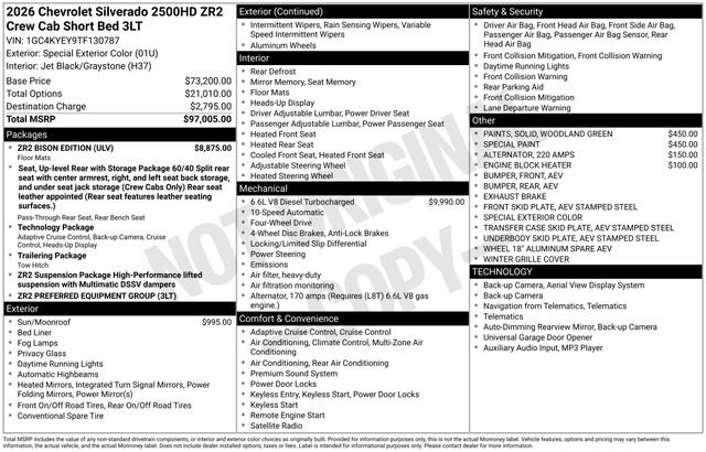 New 2026 Chevrolet Silverado 2500 ZR2 w/ ZR2 Bison Edition image 4