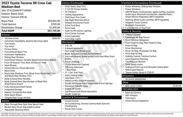 Certified 2023 Toyota Tacoma SR image 21