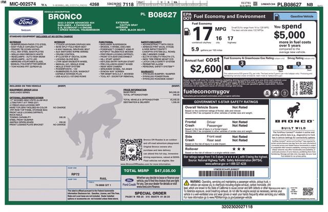 Used 2023 Ford Bronco Badlands image 19