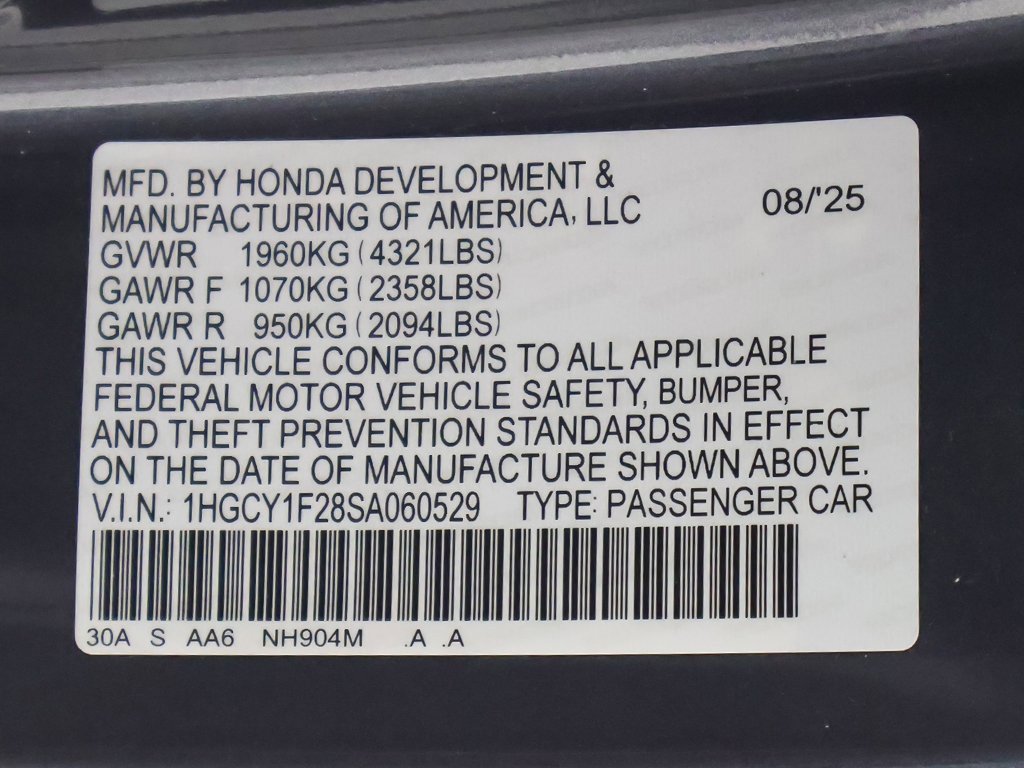 Certified 2025 Honda Accord LX image 44