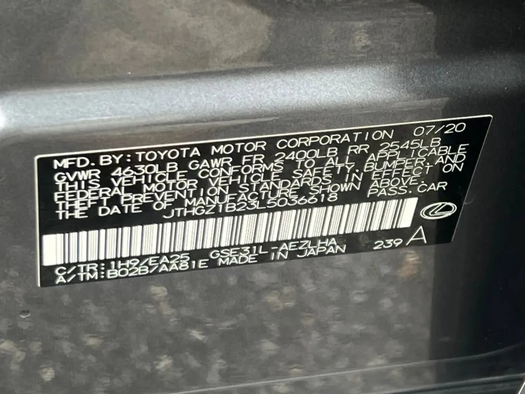 Used 2020 Lexus IS 350 F Sport w/ F Sport Package RWD image 29