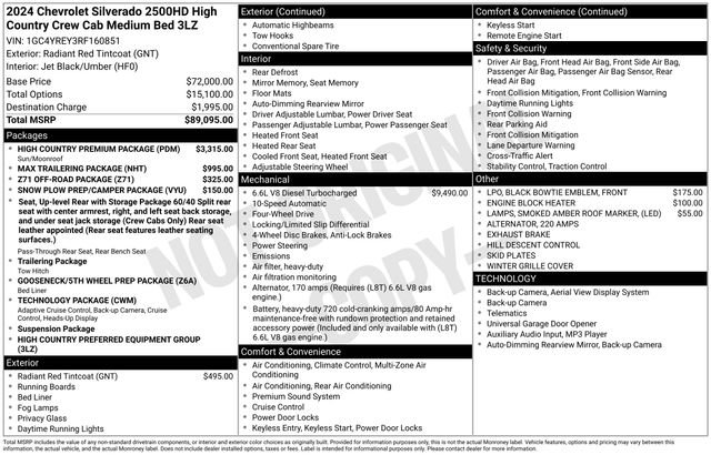 Used 2024 Chevrolet Silverado 2500 High Country w/ High Country Premium Package image 3