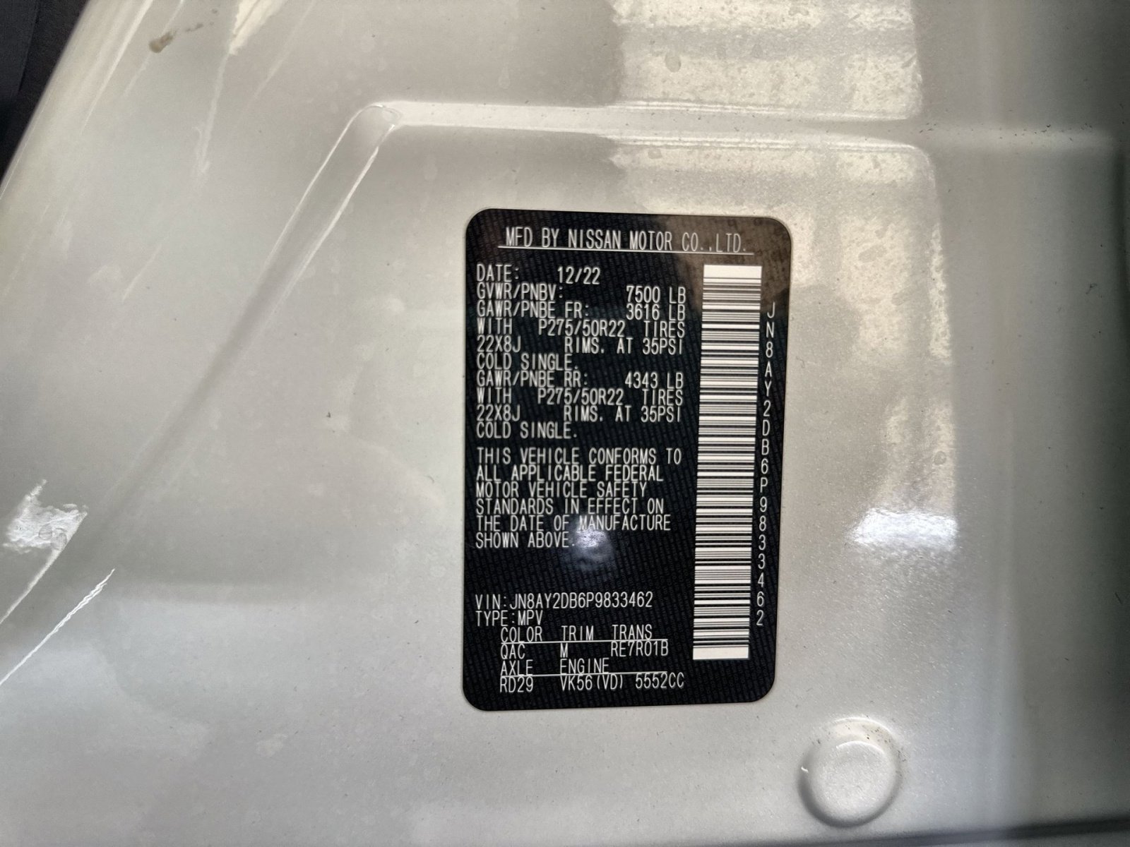 Used 2023 Nissan Armada Platinum w/ Captain's Chairs Package image 30