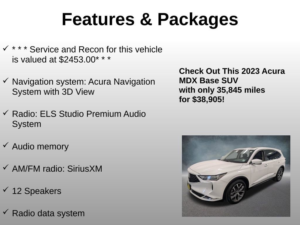 Used 2023 Acura MDX SH-AWD w/ Technology Package image 8