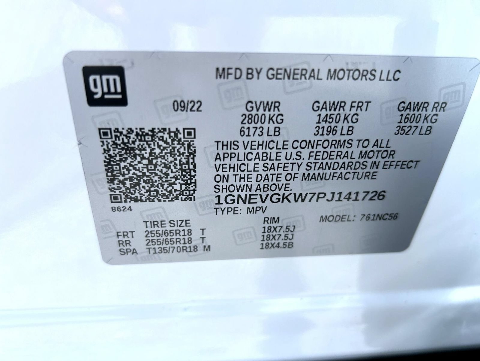 Certified 2023 Chevrolet Traverse LT w/ LPO, Floor Liner Package AWD/4WD image 28