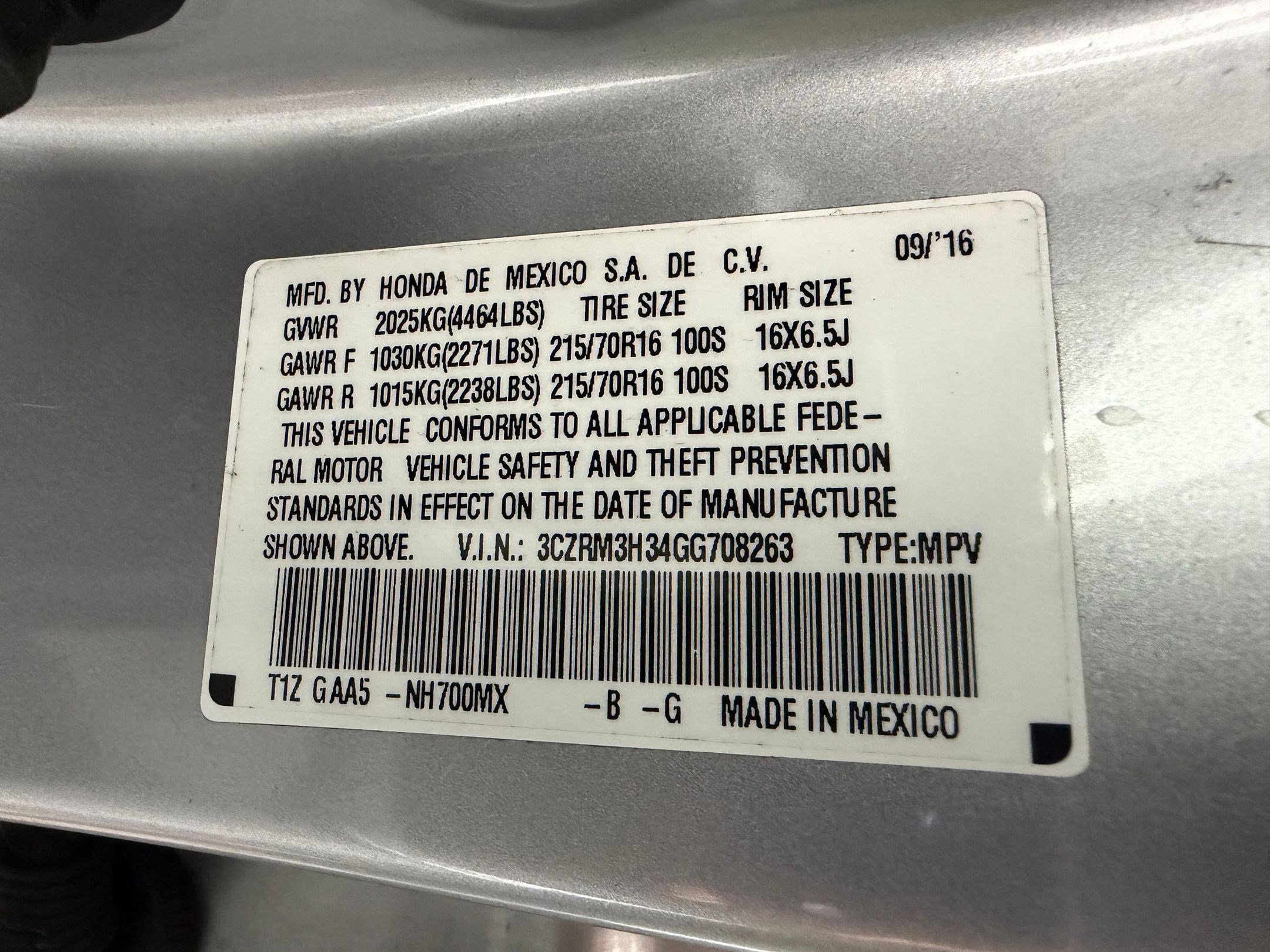 Used 2016 Honda CR-V LX image 17