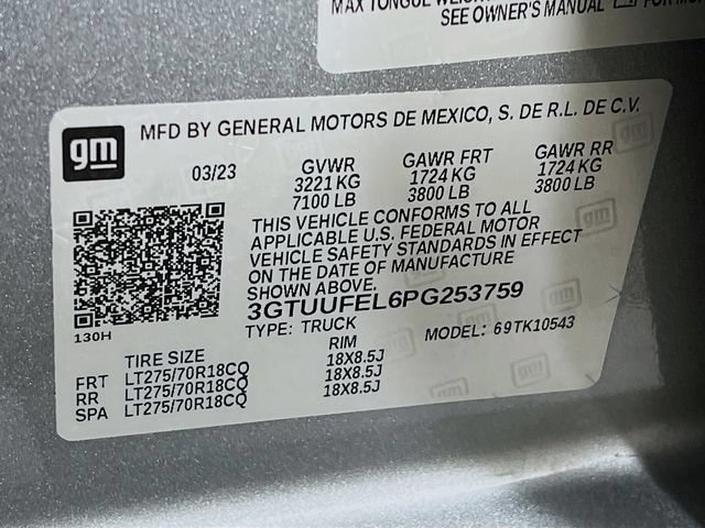 Used 2023 GMC Sierra 1500 AT4X AWD/4WD image 32