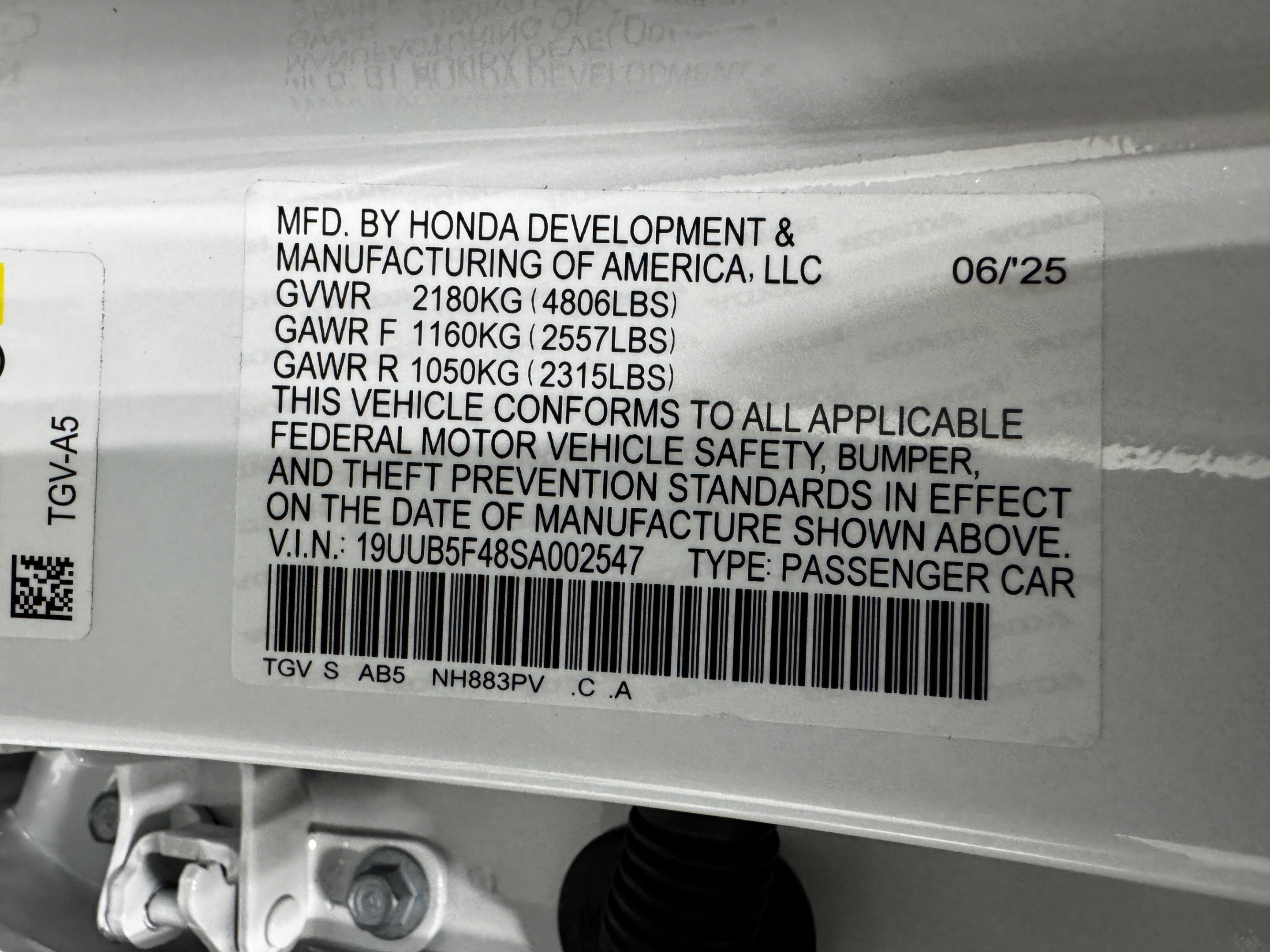 Certified 2025 Acura TLX w/ Technology Package FWD image 44