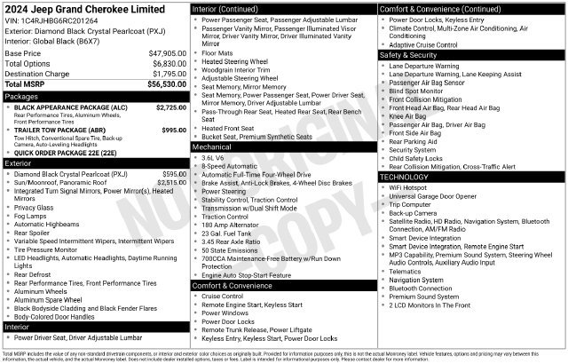 Used 2024 Jeep Grand Cherokee Limited w/ Black Appearance Package AWD/4WD image 25
