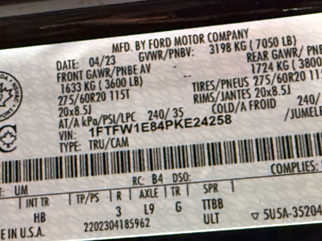 Used 2023 Ford F150 Lariat w/ Equipment Group 502A High AWD/4WD image 56