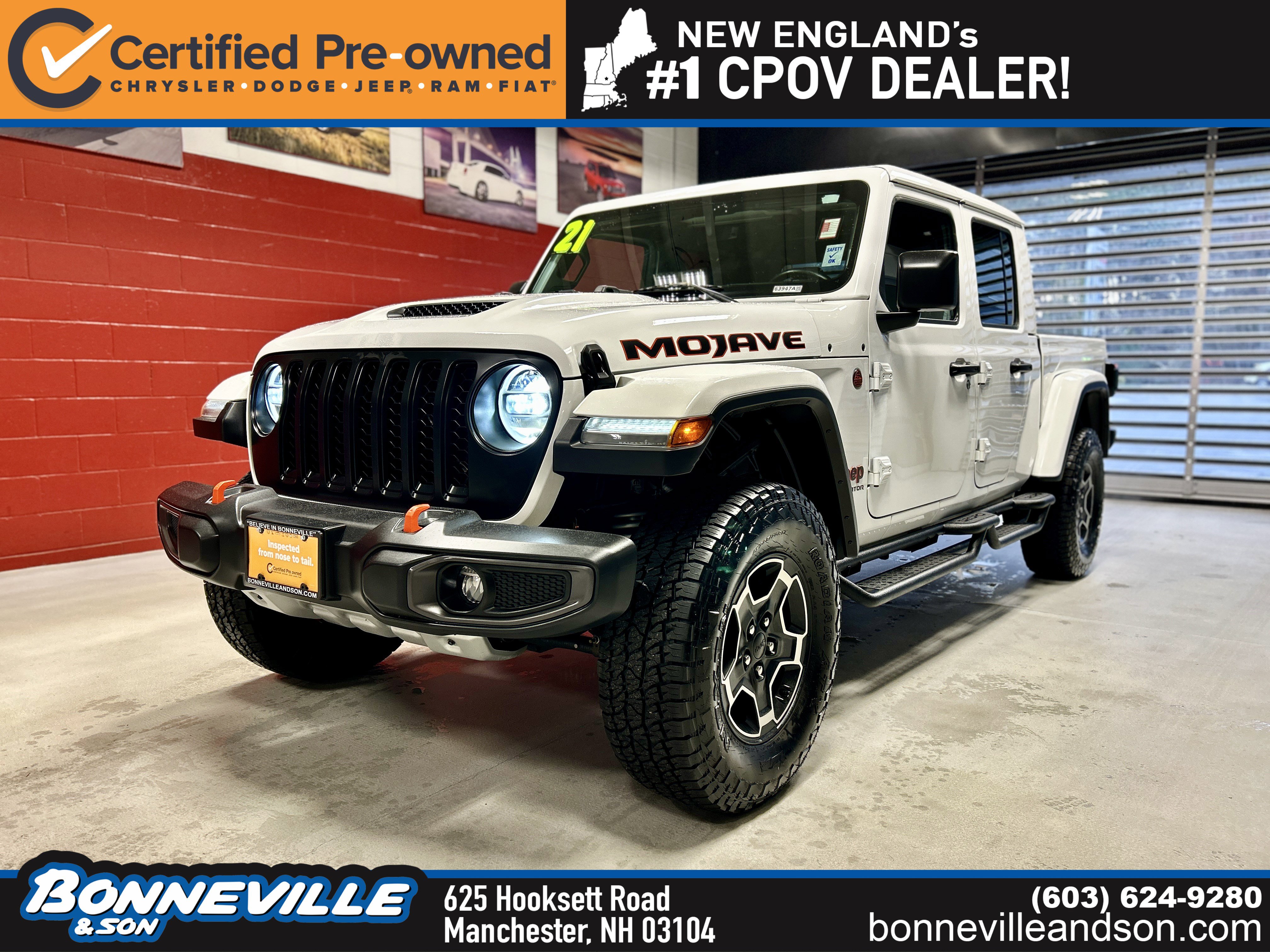 Certified 2021 Jeep Gladiator Mojave AWD/4WD image 1