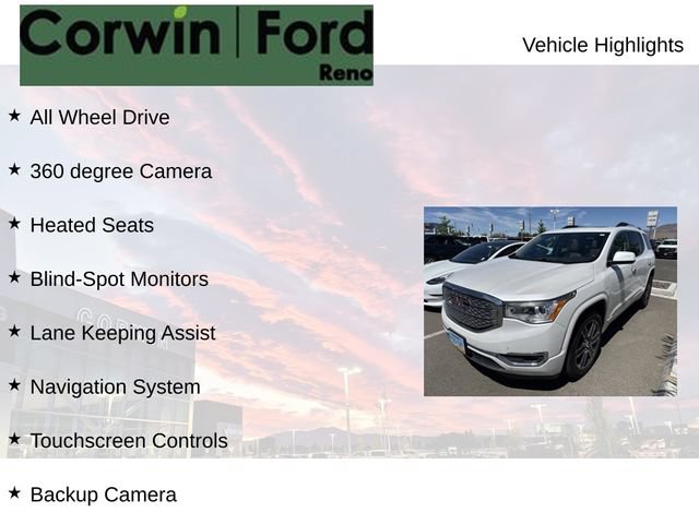 Used 2017 GMC Acadia Denali w/ Technology Package AWD/4WD image 8