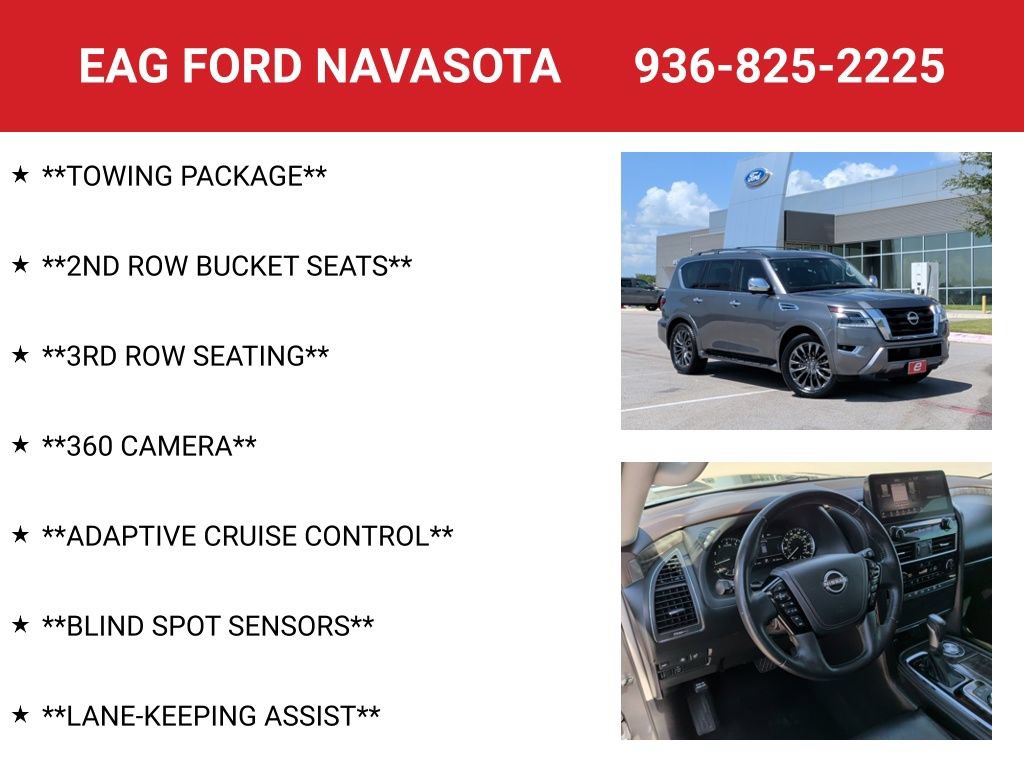 Used 2023 Nissan Armada Platinum w/ Captain's Chairs Package RWD image 8