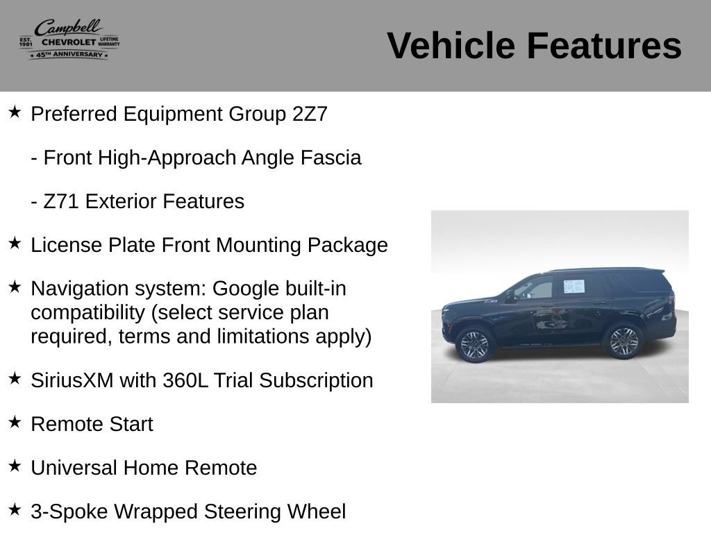 Used 2025 Chevrolet Tahoe Z71 AWD/4WD image 21
