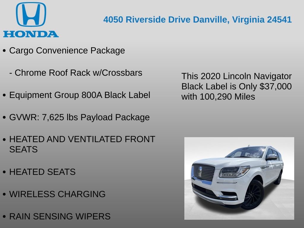 Used 2020 Lincoln Navigator Black Label w/ Cargo Convenience Package AWD/4WD image 7