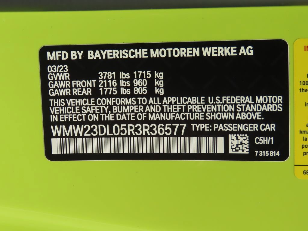 Certified 2024 MINI Cooper Convertible w/ Signature Upholstery Package image 32