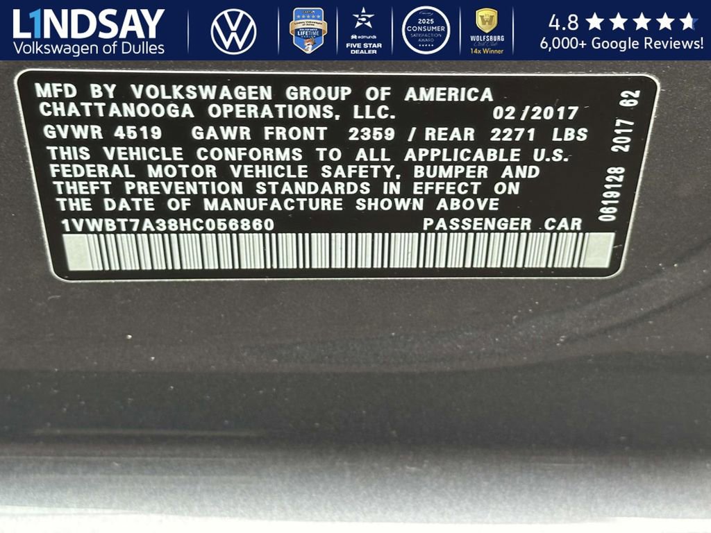 Used 2017 Volkswagen Passat 1.8T SE image 23