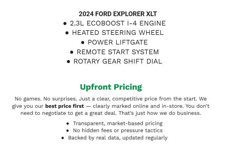 Used 2024 Ford Explorer XLT w/ Equipment Group 202A AWD/4WD image 1