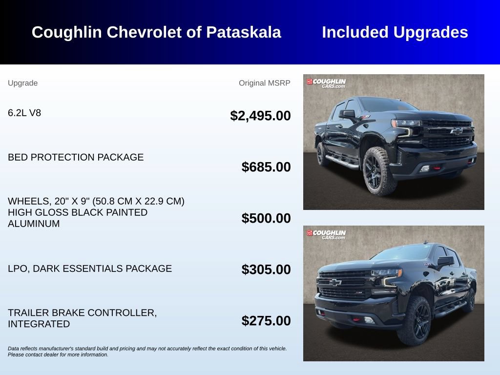 Used 2021 Chevrolet Silverado 1500 LT Trail Boss w/ Bed Protection Package AWD/4WD image 3