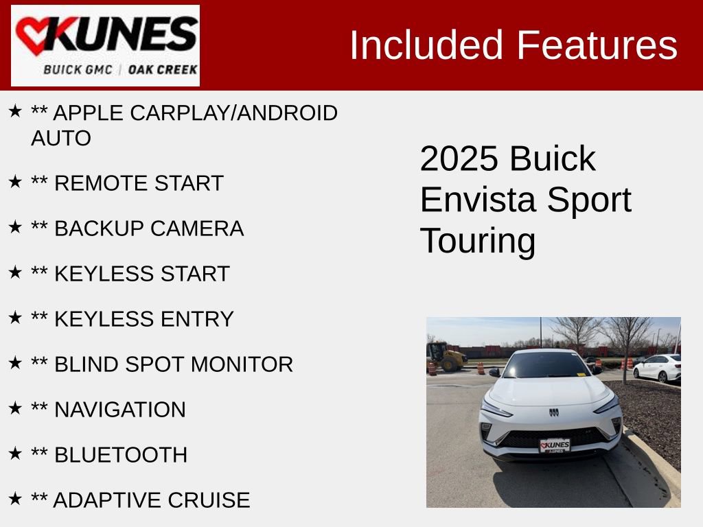 Used 2025 Buick Envista Sport Touring w/ Convenience II Package FWD image 2