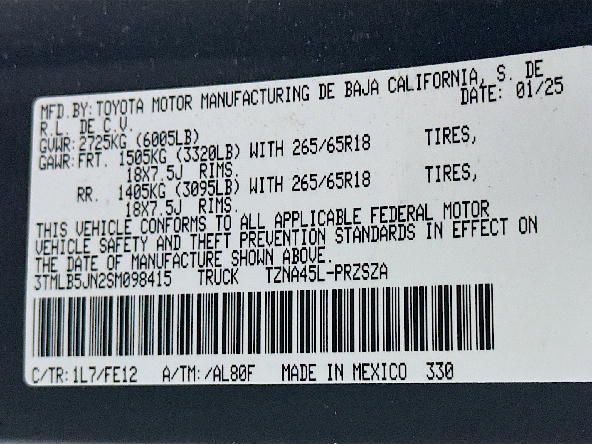 Used 2025 Toyota Tacoma TRD Sport image 12