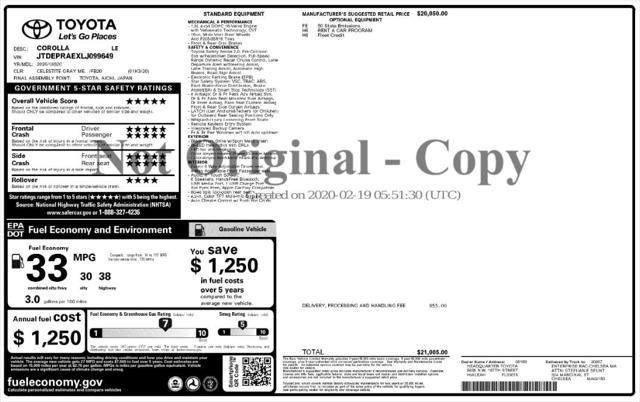 Used 2020 Toyota Corolla LE image 4