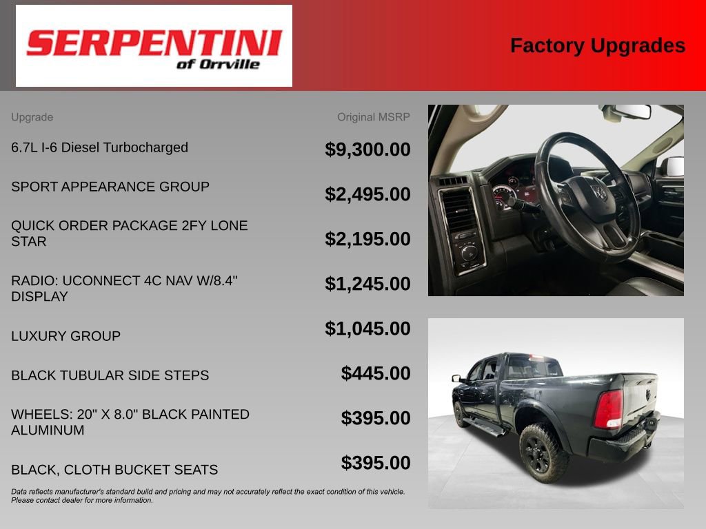 Used 2018 RAM 2500 Lone Star w/ Sport Appearance Group AWD/4WD image 6