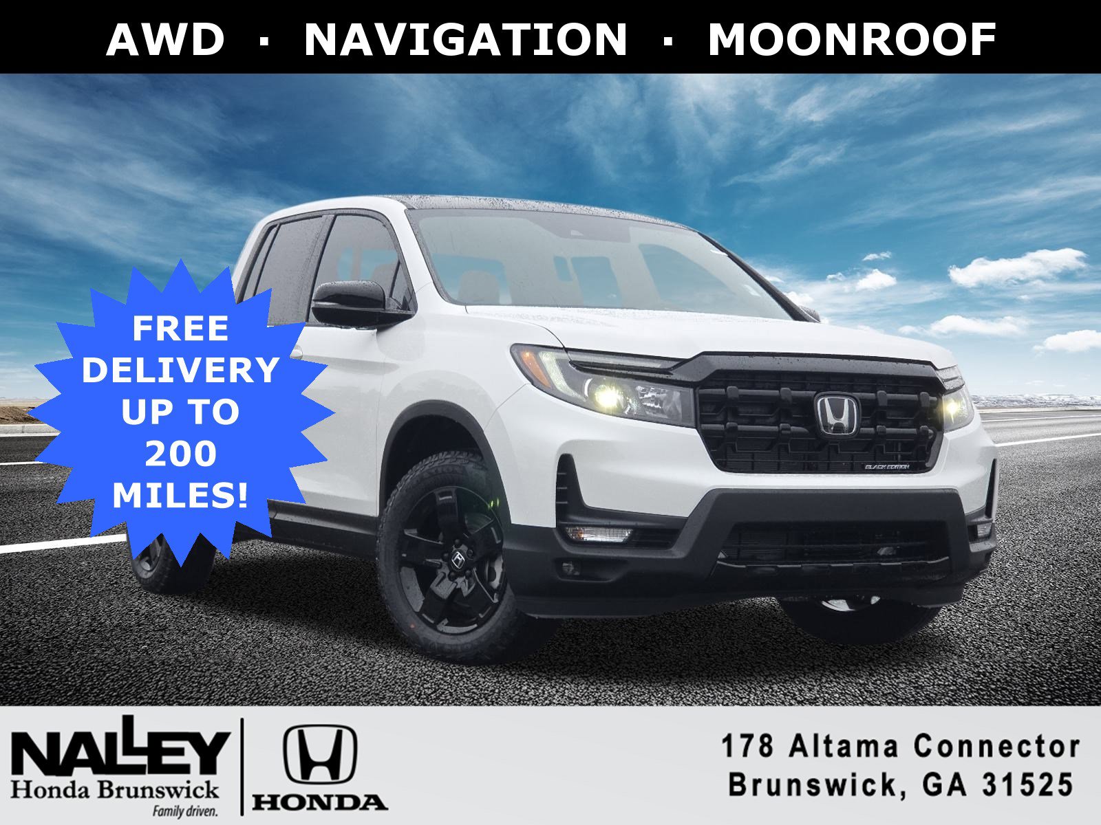 New 2026 Honda Ridgeline Black Edition