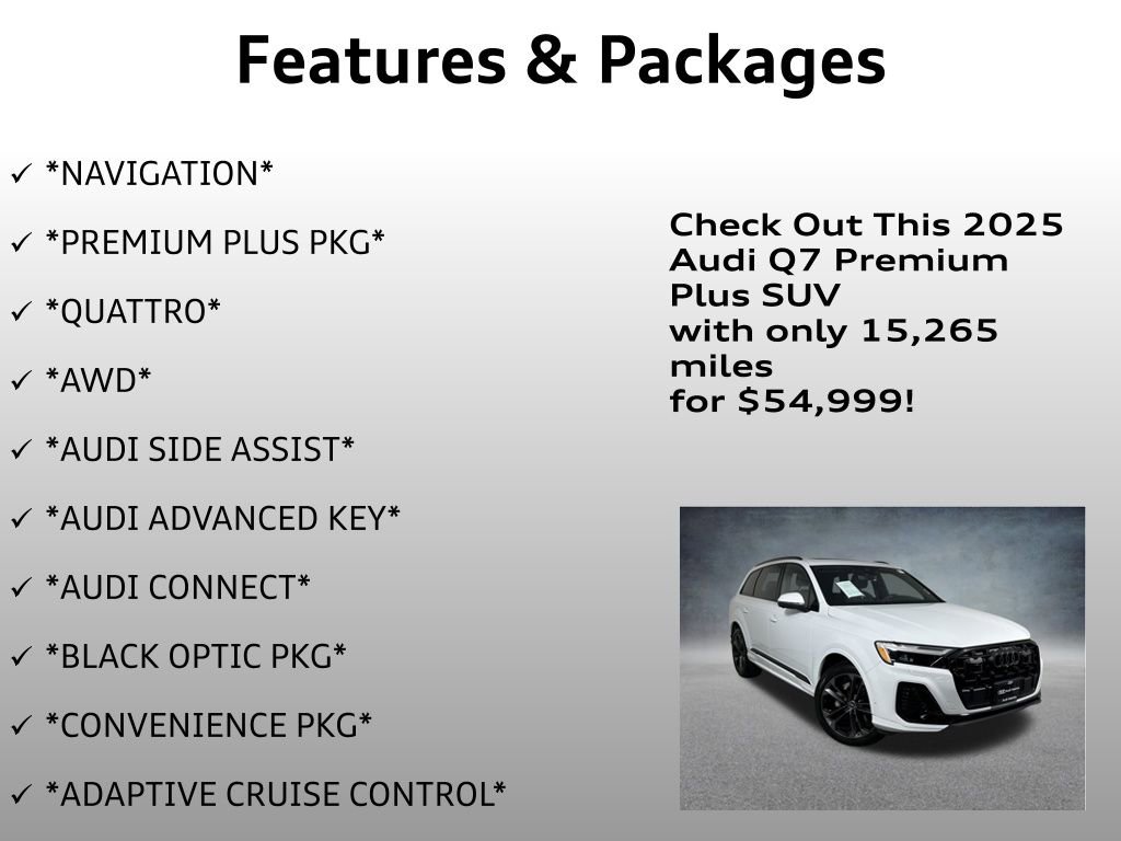 Used 2025 Audi Q7 3.0T Premium Plus w/ Premium Plus Package image 4