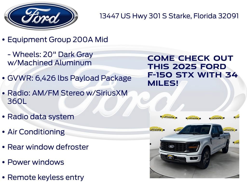 New 2025 Ford F150 STX w/ Equipment Group 200A image 15