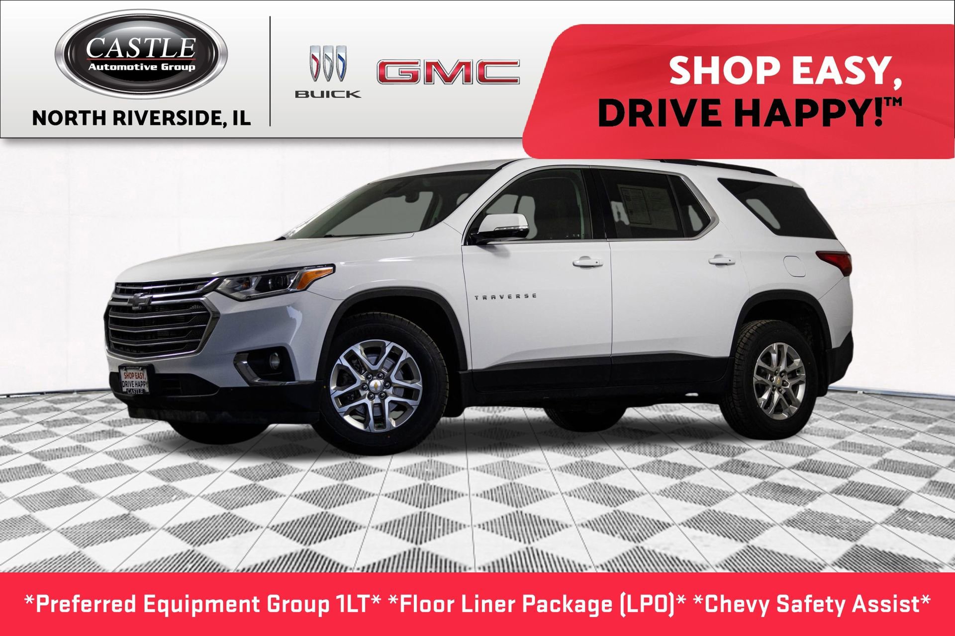 Used 2021 Chevrolet Traverse LT w/ LPO, Floor Liner Package